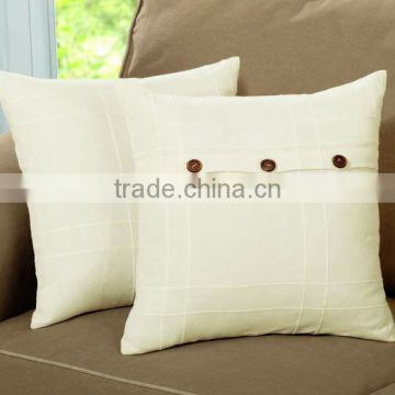 Cream color pillow with strip and comforter set (EV-B004-P)
