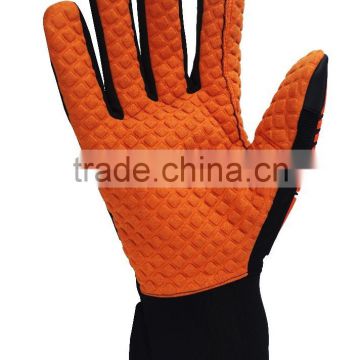 CE 4131 heat resistant GEL padded oil channel anti slip shock absorption oil and gas impact resistant safety gloves