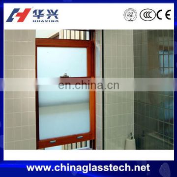 CE approved aluminum frosted glass bathroom sliding windows
