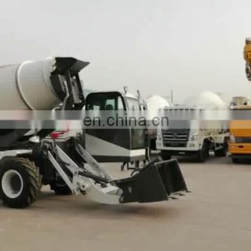 China 1.2 CBM automatic feeding mixer truck self loading concrete mixer truck for sale
