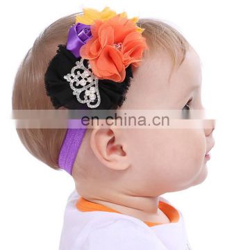 Baby Girls Flower Halloween Headband Costume Infant Child Crown headbands Hair bows Newborn Photo Prop