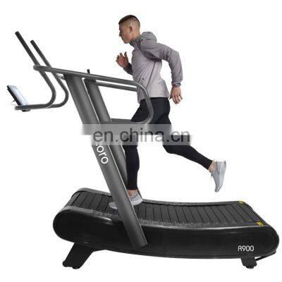 Curved treadmill & air runner  commercial running machine gym equipment from China low price innovation eco-friendly unpowered