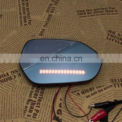 Panoramic rear view blue mirror glass Led turn signal Heating blind spot monitor for Citroen C4 2008-11,2pcs