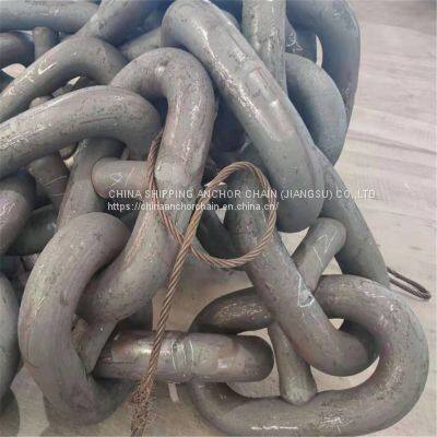 52mm U3 Nantong Marine Anchor Chain Cable Manufacture with Nk
