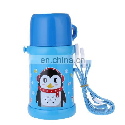 hot-selling Cartoons 400ml vacuum flask children bottle double wall Stainless steel water cup with lid