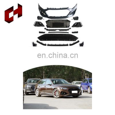 CH Cheap Manufacturer Car Body Parts Black Bumper Mud Protecter Tail Lamps Whole Bodykit For Audi A4 2020+ To Rs4