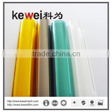 Gold Silver glass window film for building,decoration with high UV rejection