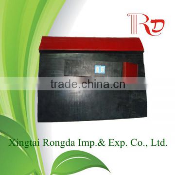 Skirt/skirting board with rubber/PU