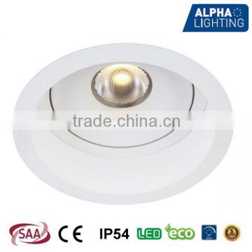 7W High quality IP54 adjustable dimmable anti-glare led ceiling downlight