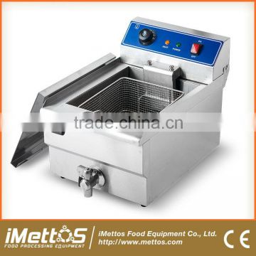 2015 iMettos hotsale Counter top electric fryers with Oil dravin valve