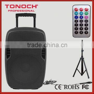 Best Seller 10 Inch 100W Karaoke Speakers With Two VHF Microphone