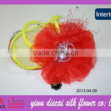 2013 New colorful fascinating hair accessory/hair decorated flower/wedding accessory