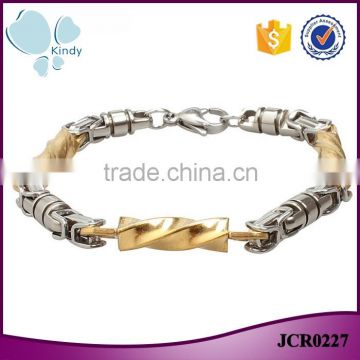 Kindy jewelry new design JCB0227 316l stainless steel men bracelet China wholesale                        
                                                                                Supplier's Choice