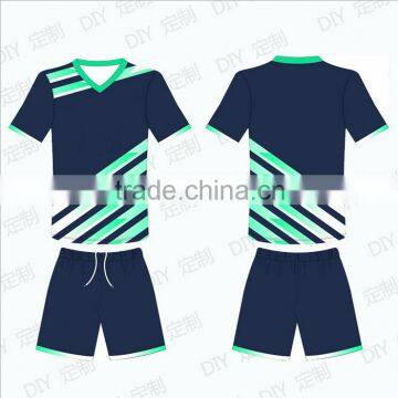 good design custom top quality sublimation striped soccer sets