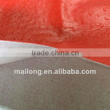 1.0 mm high quality red ostrich embossed synthetic PU leather for seat cover handbag purse etc