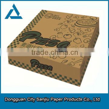 professional customized kraft pizza box factory in dongguan china