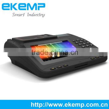 Tablet Android POS terminal with RFID reader and embedded printer