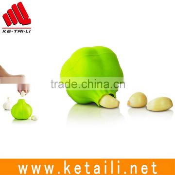 New arrival easy to use silicone garlic shaped garlic skin peeler