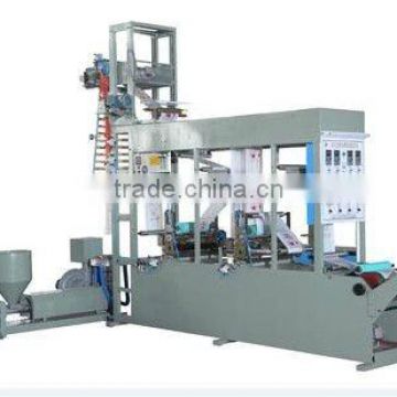 mini extruding plastic film blowing and printing machine (shopping bags)