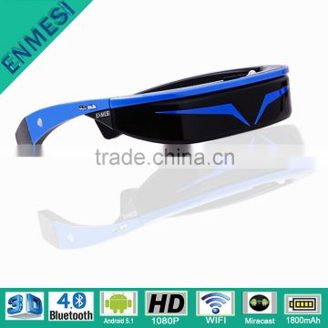 Mobile Theater 98" HD 1080P Bluetooth Android Virtual Reality 3D with Wifi