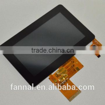 4.3 inch TFT LCD with muti touch ITO coated IIC or USB interface