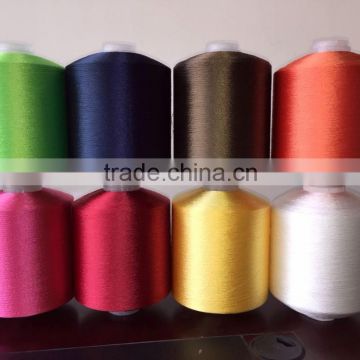 POLYESTER SPUN THREAD READY FOR DYEING WITE 6'' CONE OR 8'' CONE