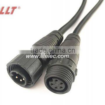 5 poles overmolded male and female cable connector