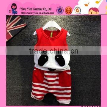 2015 New Arrived Cartoon Lovely Style Boy Suit Summer Hot Sale Cheaper Importing Baby Clothes From China