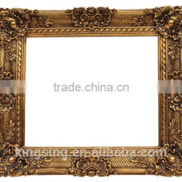 Antique frame box decoration,wall decorative mirror art, wood carving mirror frame wholesale