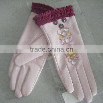 leather gloves/pu gloves with Snake Pattern