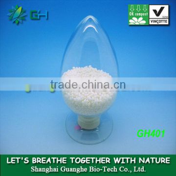 Guanghe GH401 biodegradable recycle plastic corn plastic PLA resin/pellet for injection molding