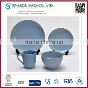 2015 new product hot sale china dinner set with soild color