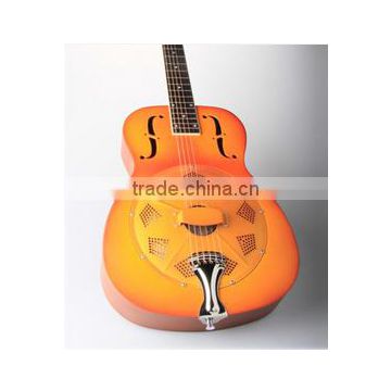 one resonator cone resonator guitar, coppr alloy body resonator guitar, sunburst guitar resonator