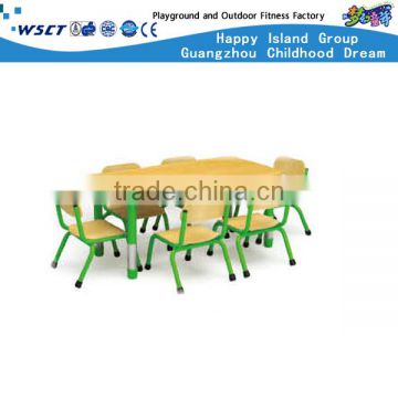 (HC-1708)Plastic Table Classroom Children Plastic Furniture tables chair sets