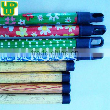 China supplier Eucalyptus wood PVC coated wooden broom handle