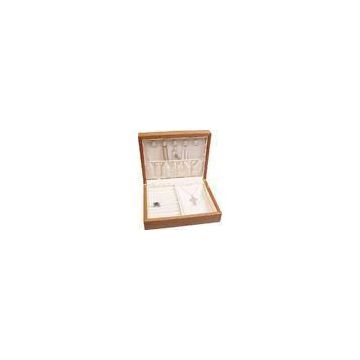 Custom Wooden Packaging Jewellery Earring Stud / Finger Ring / Necklace / Wrist Bracelet Boxes