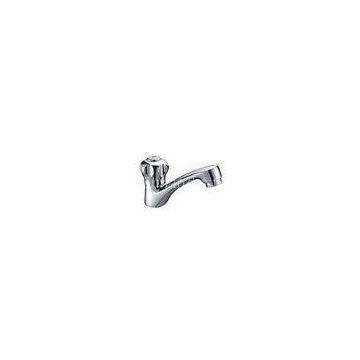 Low Pressure Rotation Handle Lavatory Brass Basin Tap Waterfall Faucet , Single Cold Basin