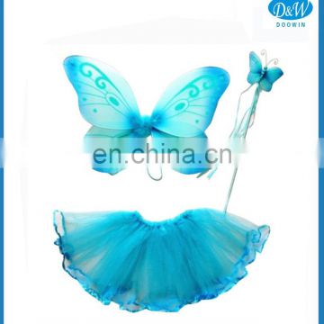 3pcs Butterfly Fairy Costume Dress Up Set with Wings/Tutu/Wand