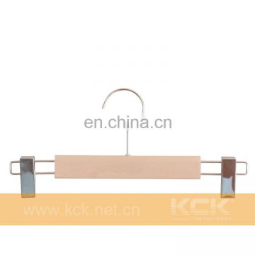 KCK 7601 Wooden Pants Hanger with Clips