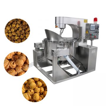 Automatic Commercial Gas Heating Popcorn Machine Production