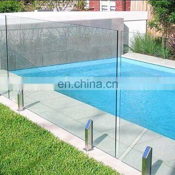 Customised Outdoor Laminated Tempered Glass Wall for Swimming Pool