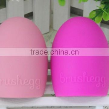 Silicone Makeup Brush Clean Egg(Rose,green color)