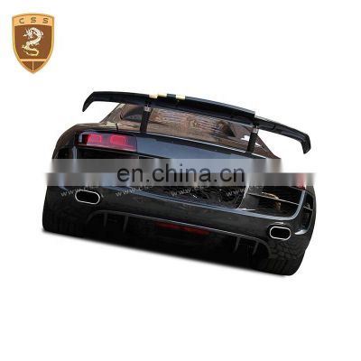 Car Styling Auto Accessories Suitable For 2008-2015 year Au-di R8 Rear Spoiler PPI Style Carbon Fiber GT Modified Trunk Wing