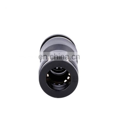 New Design PU Series Union Straight One Touch Black 4/6/8/10/12/16MM PU Penumatic Tube Fittings Quick Push Connector