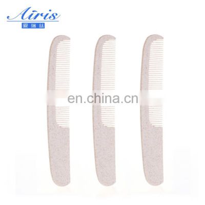 Bamboo hair straightener small straw color hair comb