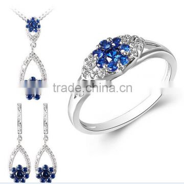 Hot sell 2014 fashion Bridal wedding jewelry necklace set diamond necklace set crystal necklace set