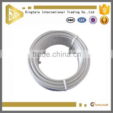 8mm AISI 7x7 7x19 stainless steel wire rope