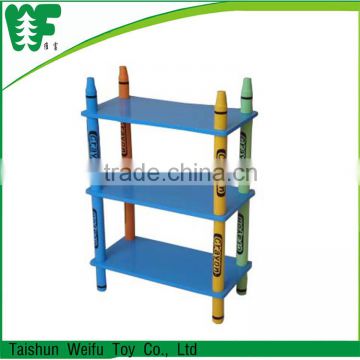 China wholesale merchandise wood display shelf for kids clothing