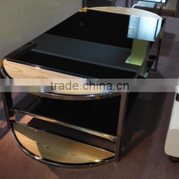 table coffee modern,modern design glass tea table,white tiger coffee table DJ212