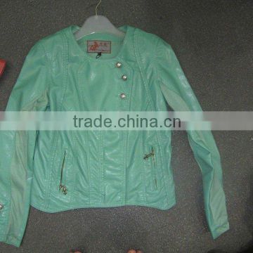 lady leather jacket ,pu jacket for women